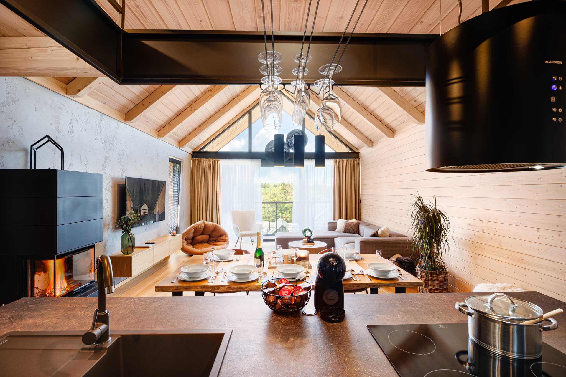 Chalet Wellness obývačka