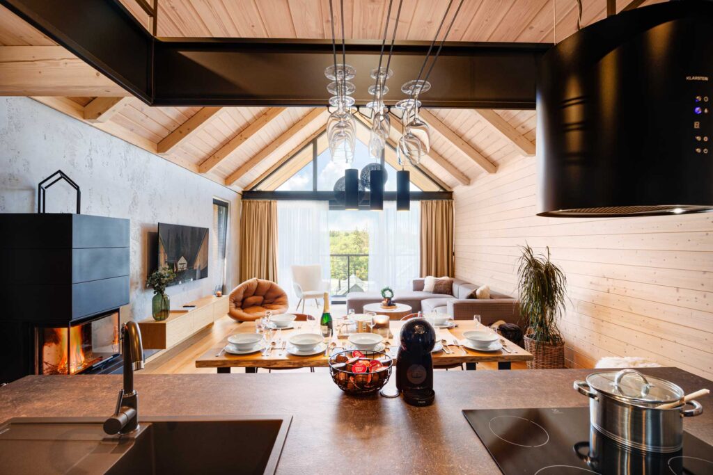 Chalet Wellness Obývačka